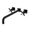 Kingston Brass KS6040ZX Wall Mount Tub Faucet, Matte Black KS6040ZX - alternate 1